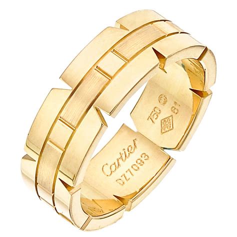 cartier gold ring mens|cartier ring men's price.